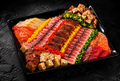 12×12 platter with a slightly fuller front corner
