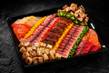 14×14 platter with the red jalapeño at the corner removed